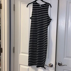 Stripped dress size M